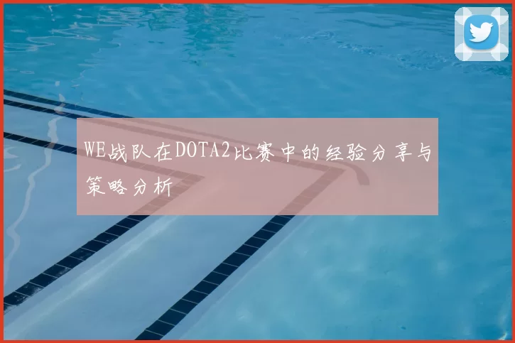 WE战队在DOTA2比赛中的经验分享与策略分析